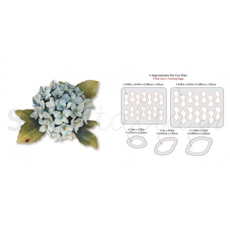 Thinlits Die Set 5PK - Flower, Hydrangea by Susan Tierney-Cockburn Ellison - 1