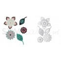 Thinlits Die Set 5PK Intricate Tribal Florals by Craft Asylum Sizzix - Big Shot - 1