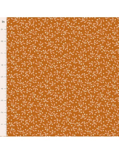 Tilda A Festive Autumn Elly Ginger, Tessuto Zenzero con rami di vischio Tilda Fabrics - 1