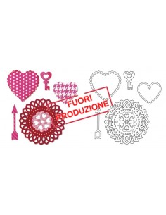 Thinlits Die Set 5PK - Love Story by Echo Park Paper Co. Ellison - 1