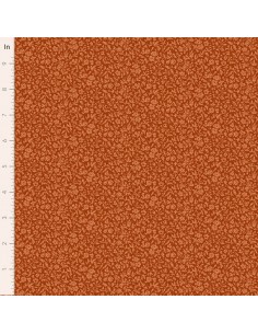 Tilda A Festive Autumn Eve Rust, Tessuto Ruggine con fiorellini tono su tono Tilda Fabrics - 1