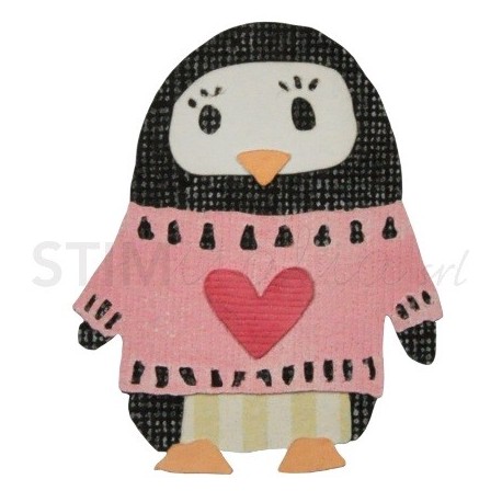 Thinlits Die Set 6PK Friendship Penguin by Craft Asylum Sizzix - Big Shot - 1