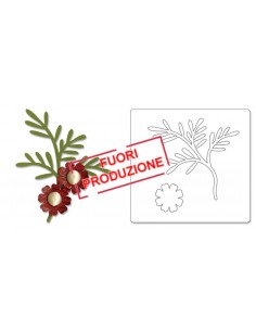 Bigz Die - Branch w/Leaves & Flower by Basic Grey Ellison - 1