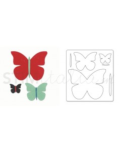 Bigz Die - Butterfly Trio by Echo Park Paper Co. Ellison - 1