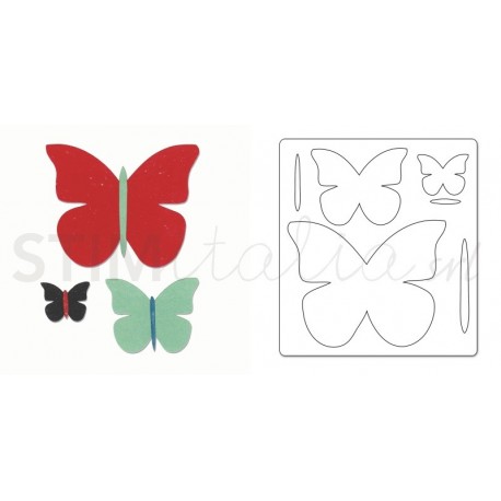 Bigz Die - Butterfly Trio by Echo Park Paper Co. Ellison - 1