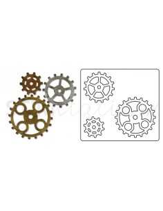 Bigz Die Gadget Gears n2 by Tim Holtz Sizzix - Big Shot - 1