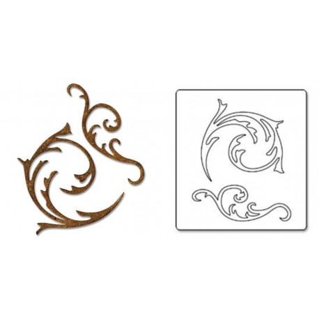 Bigz Die - Elegant Flourishes by Tim Holtz® Ellison - 1