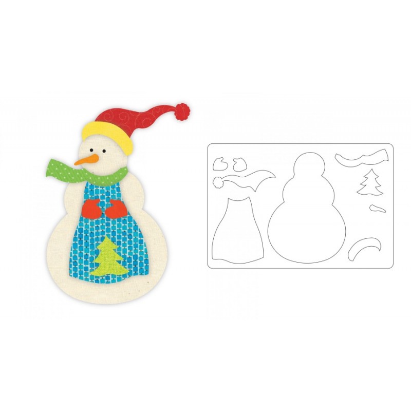 Bigz L Die - Snowman by Jorli Perine (fabi Edition) Sizzix - Big Shot - 1