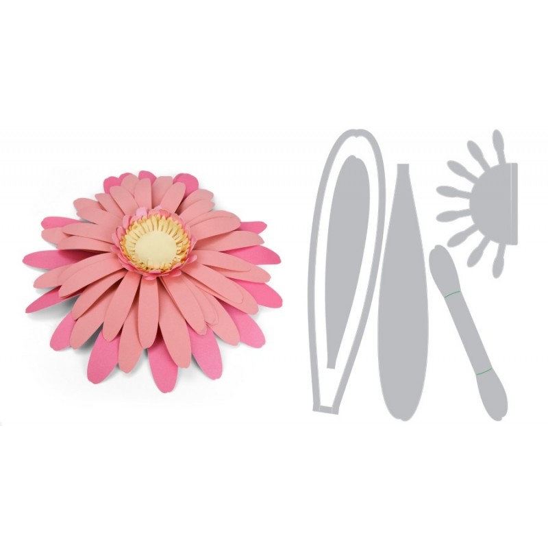 Framelits Die Set 5PK Large Daisy by David Tutera Sizzix - Big Shot - 1