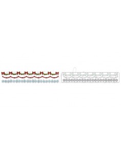Sizzlits Decorative Strip Die - Holly, Beaded & Snowflake Garland by Tim Holtz Sizzix - Big Shot - 1