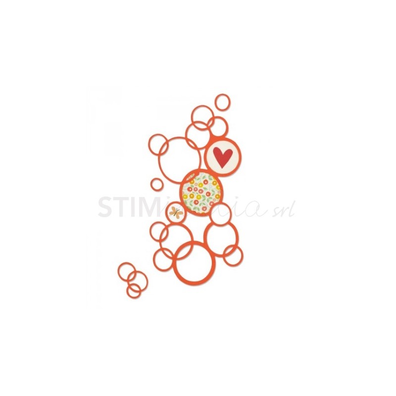 Thinlits Die Bright Bubbles by Emily Atherton Sizzix - Big Shot - 1
