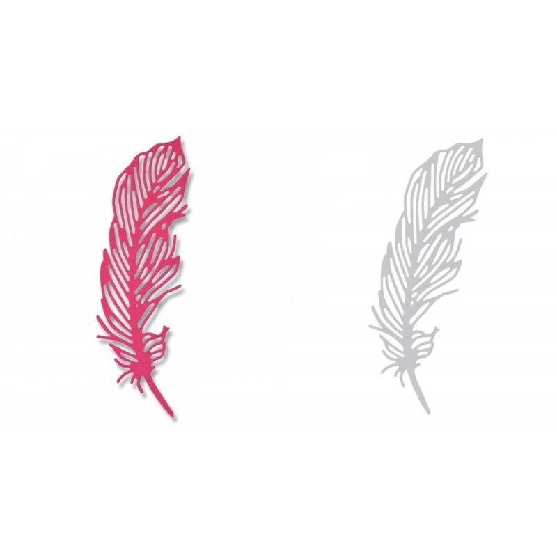 Thinlits Die Delicate Feather by Sophie Guilar Sizzix - Big Shot - 1