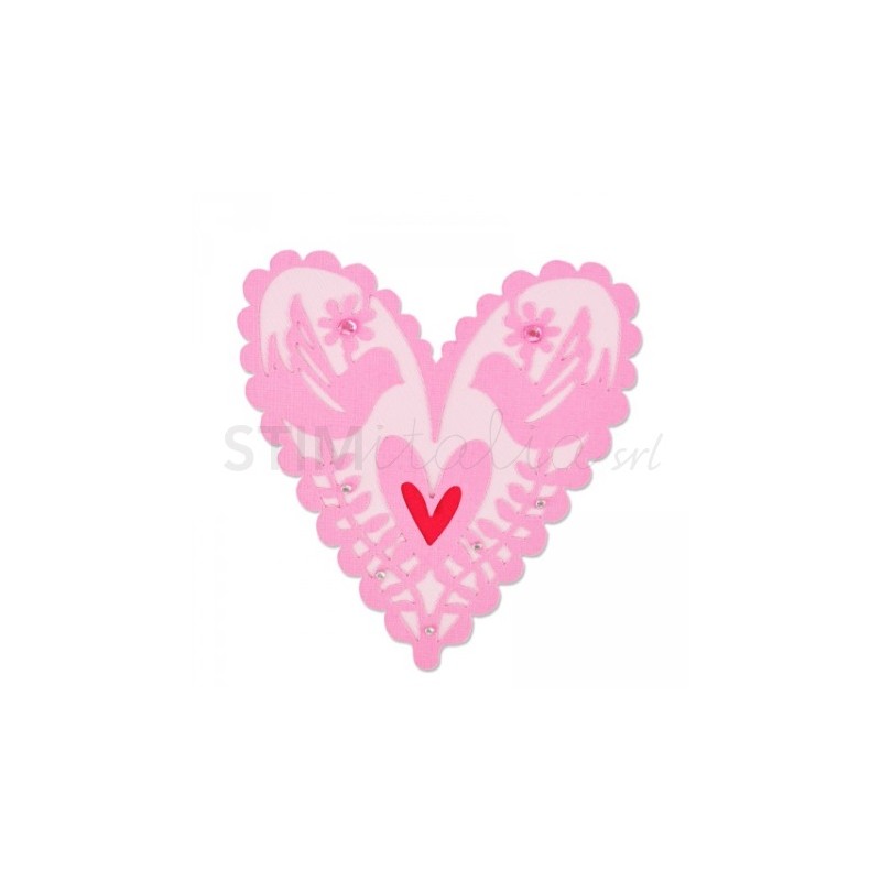 Thinlits Die From My Heart by Emily Atherton Sizzix - Big Shot - 1