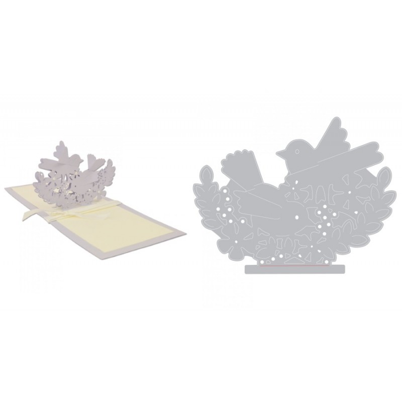 Thinlits Die Interlacing Birds by Hannah Sargent Sizzix - Big Shot - 1