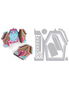 Thinlits Die Set 11PK -  Card Gingerbread Fold-a-Long by Jen Long Sizzix - Big Shot - 1