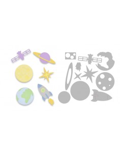 Thinlits Die Set 11PK Space by Emily Tootle - Cosmo Sizzix - Big Shot - 1