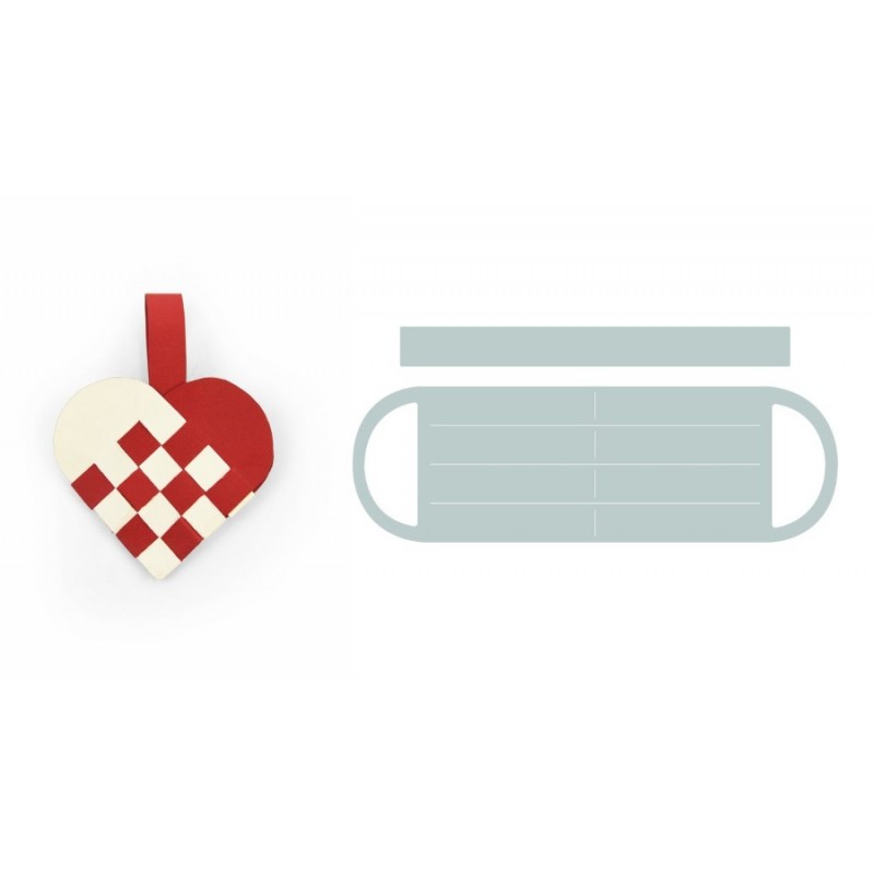 Thinlits Die Set 2PK - Woven Heart Sizzix - Big Shot - 1