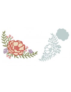 Thinlits Die Set 2PK Pretty Peony by Sophie Guilar Sizzix - Big Shot - 1