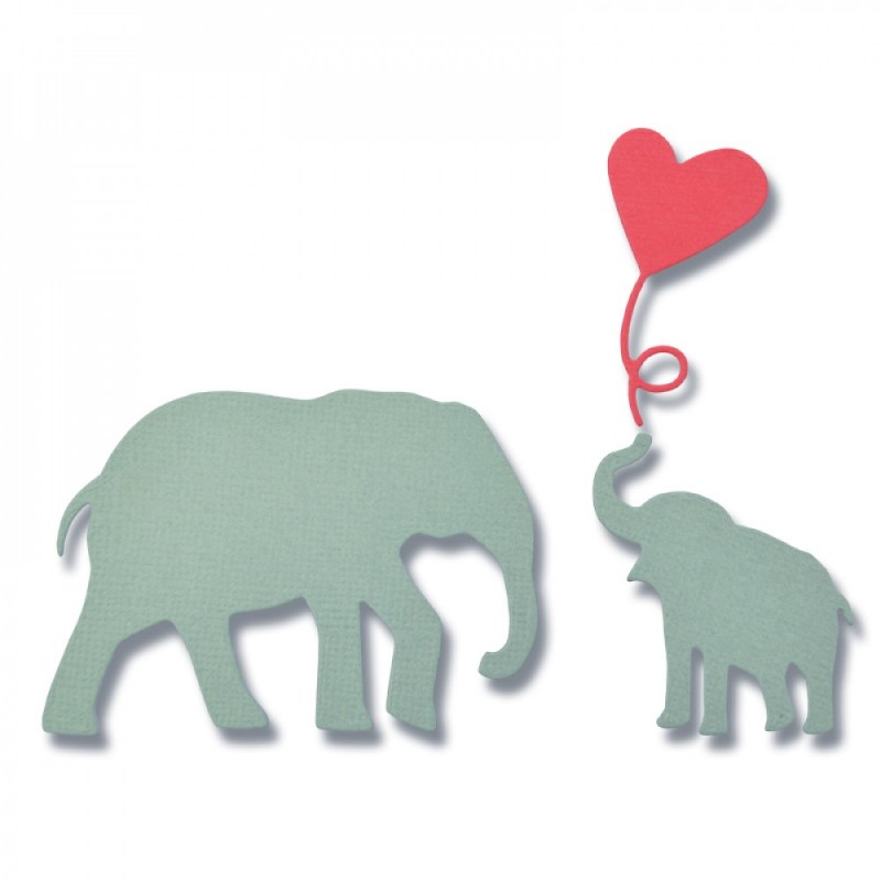 Thinlits Die Set 3PK Baby Elephant by Debi Potter Sizzix - Big Shot - 1