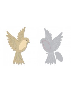 Thinlits Die Set 3PK Natural Bird by Pete Hughes Sizzix - Big Shot - 1