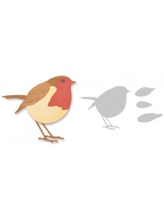 Thinlits Die Set 4PK - Little Robin Sizzix - Big Shot - 1