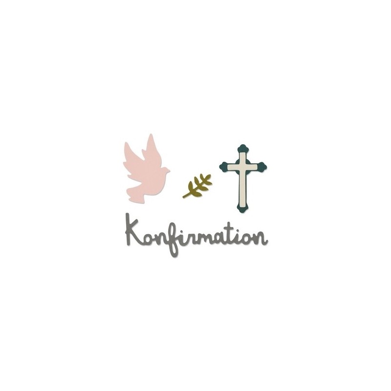 Thinlits Die Set 5PK Konfirmation (Cresima) Sizzix - Big Shot - 1