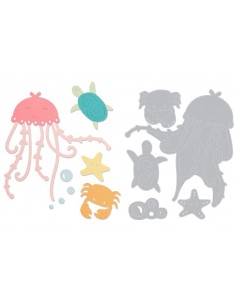 Thinlits Die Set 5PK Under the Sea by Olivia Rose Sizzix - Big Shot - 1
