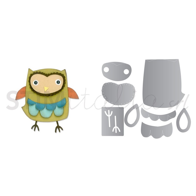 Thinlits Die Set 9PK - Owl by Debi Potter Sizzix - Big Shot - 1