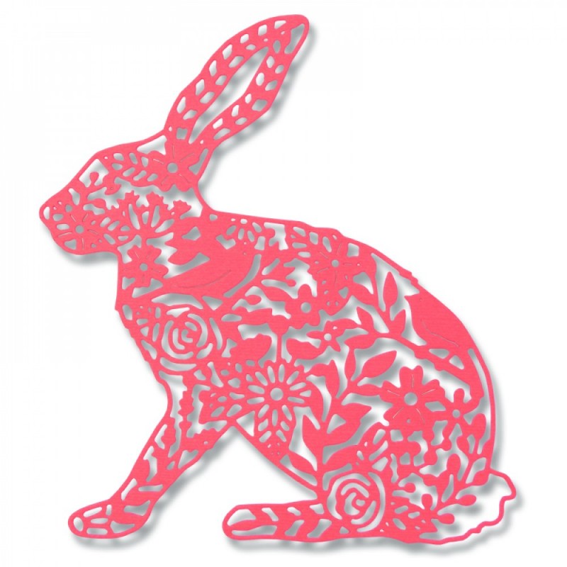 Thinlits Die Wild Rabbit by Georgia Low Sizzix - Big Shot - 1