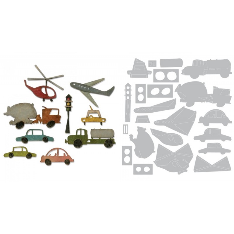 Thinlits Dies Cityscape Commute by Tim Holtz Sizzix - Big Shot - 1