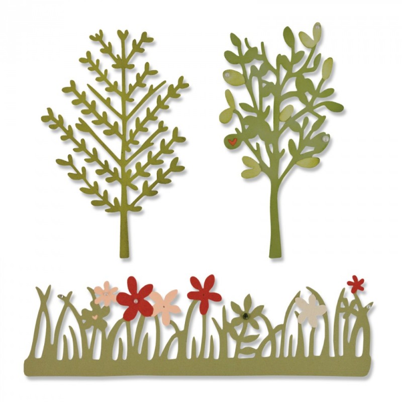 Thinlits Dies Green Garden Sizzix - Big Shot - 1