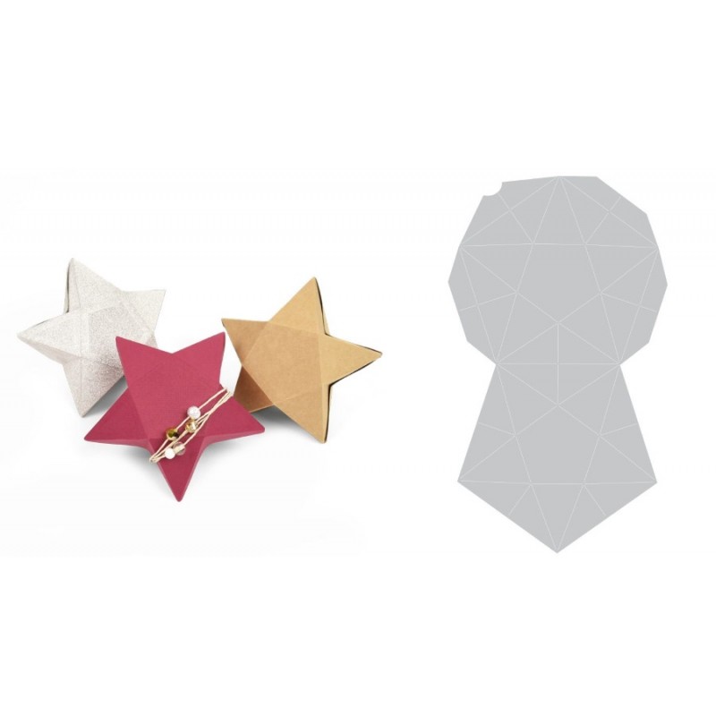 Thinlits Plus Die - Star Box Sizzix - Big Shot - 1
