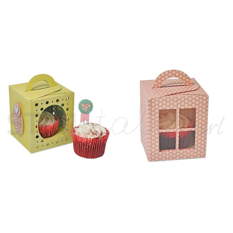 Thinlits Plus Die Set 19PK Box, Cupcake Sizzix - Big Shot - 1