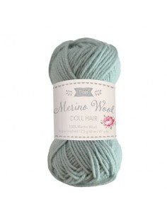 Tilda Capelli per Bambole in Baby Lana Merino, Verde Salvia 12,5 g Tilda Fabrics - 1
