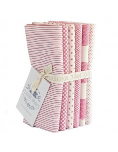 Tilda Classic Fat Quarter Rosa, Pacchetto da 6 pezzi 50 x 55 cm Tilda Fabrics - 1