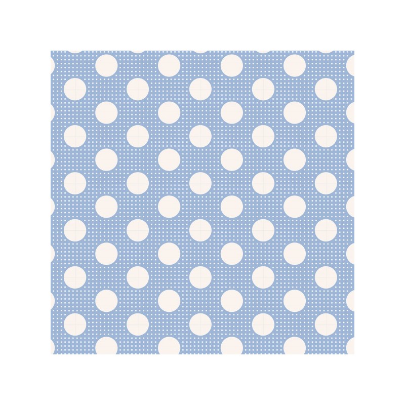 Tilda Tessuto 110 Basic Medium Dots, Pois Blu Tilda Fabrics - 1