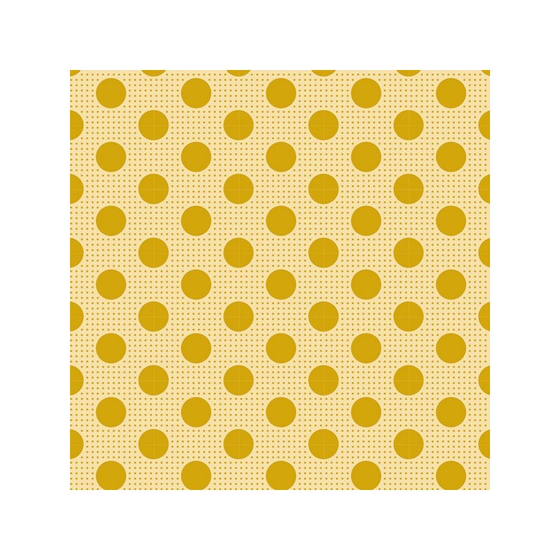 Tilda Tessuto 110 Basic Medium Dots, Pois fondo Giallo Tilda Fabrics - 1