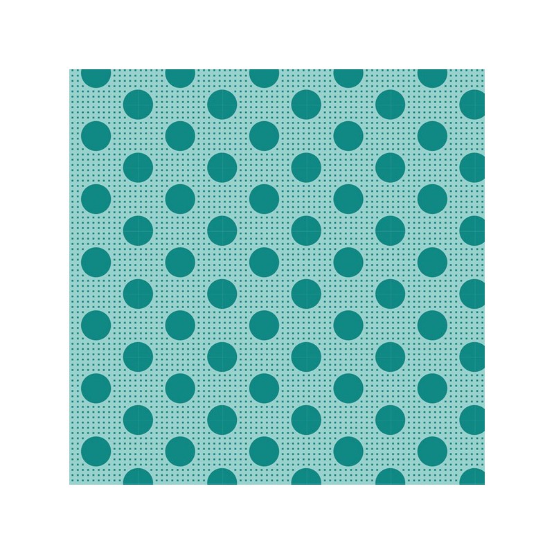 Tilda Tessuto 110 Basic Medium Dots, Pois fondo Verde Acqua Scuro Tilda Fabrics - 1