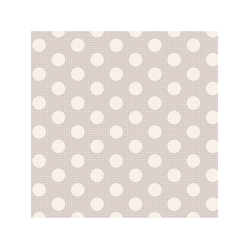 Tilda Tessuto 110 Basic Medium Dots, Pois Grigio Chiaro Tilda Fabrics - 1