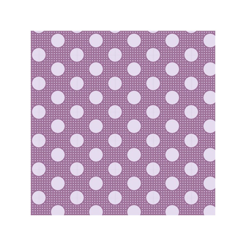 Tilda Tessuto 110 Basic Medium Dots, Pois Lilla Tilda Fabrics - 1