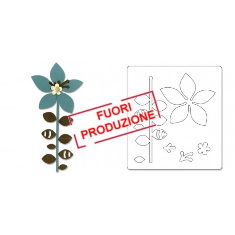 Bigz Die - Flower, Leaves & Stem 4 by Basic Grey Ellison - 1