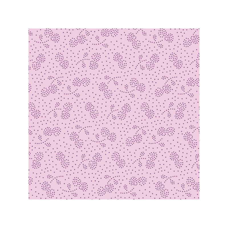 Tilda Tessuto 110 Plum Garden Berry Jam, Pois fondo Prugna Tilda Fabrics - 1