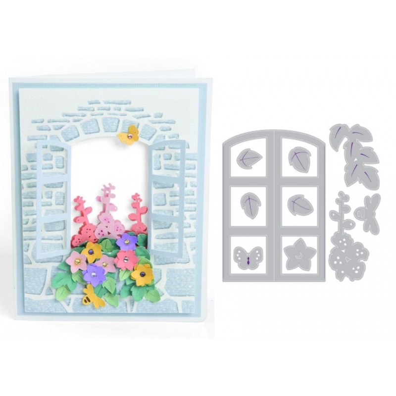 3-D Impresslits Embossing Folder Window Box by Lynda Kanase Sizzix - Big Shot - 1