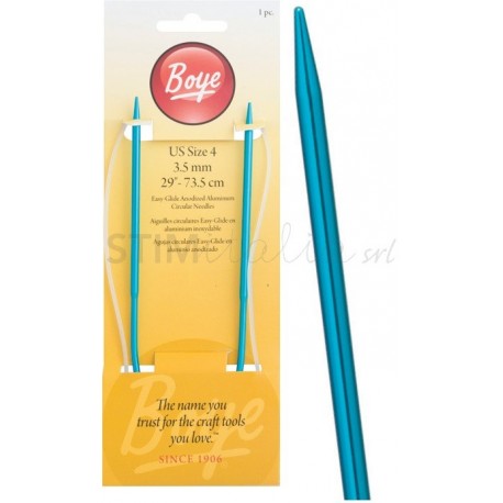 29" / 74CM ALUMINIUM CIRCULAR NEEDLES SZ 4 / 3.5MM Simplicity - 1