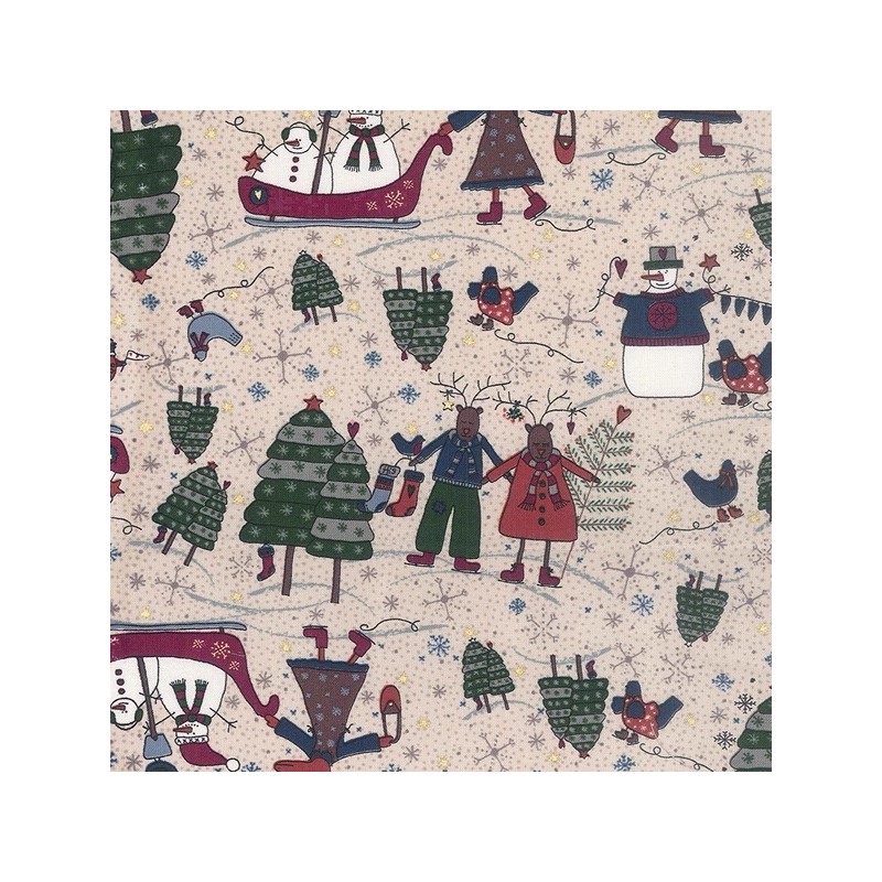 Winter Playground by Lynette Anderson - 31908-10 Lecien - 1