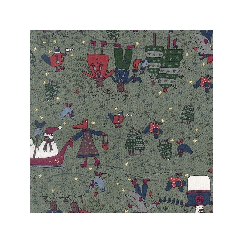 Winter Playground by Lynette Anderson - 31908-60 Lecien - 1