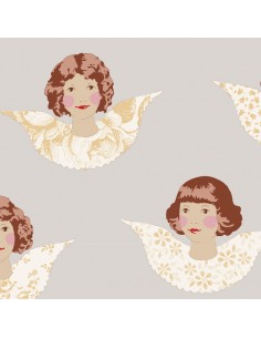 Tilda 110 Old Rose Angel Scraps, Tessuto Angeli su Sabbia Tilda Fabrics - 1