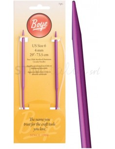 29" / 74CM ALUMINIUM CIRCULAR NEEDLES SZ 6 / 4MM Simplicity - 1