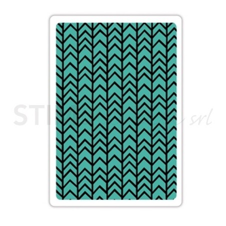 TIEF Chevron Texture by Craft Asylum Sizzix - Big Shot - 2