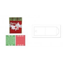 Bigz Die XL w/Bonus Textured Impressions Embossing Folders - Card, A2 w/Flap and Hol Sizzix - Big Shot - 1 2